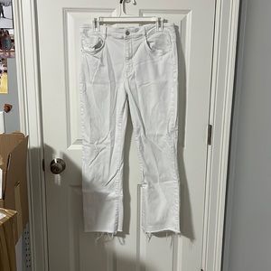 Zara High-Rise Cropped Flare Jeans
